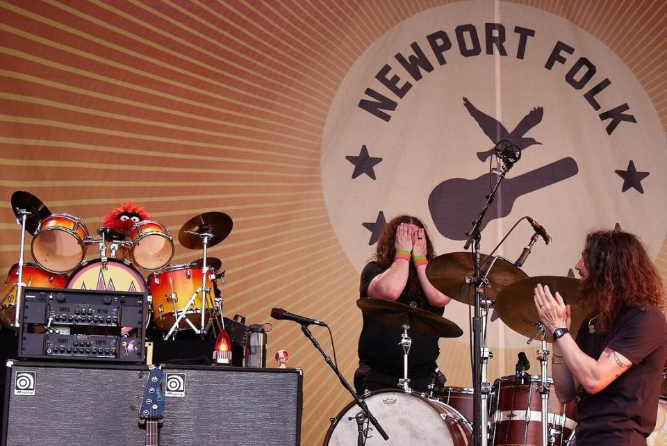 Watch The Muppets’ Animal play drums for My Morning Jacket at Newport Folk Festival