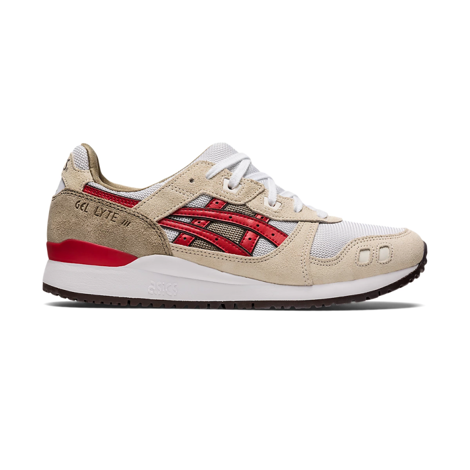 <p><a href="https://go.redirectingat.com?id=74968X1596630&url=https%3A%2F%2Fwww.asics.com%2Fus%2Fen-us%2Fgel-lyte-iii-og%2Fp%2FANA_1201A832-020.html&sref=https%3A%2F%2F" rel="nofollow noopener" target="_blank" data-ylk="slk:Shop Now;elm:context_link;itc:0;sec:content-canvas" class="link ">Shop Now</a></p><p>GEL-LYTE III OG Sportstyle Shoes</p><p>asics.com</p><p>$74.95</p>