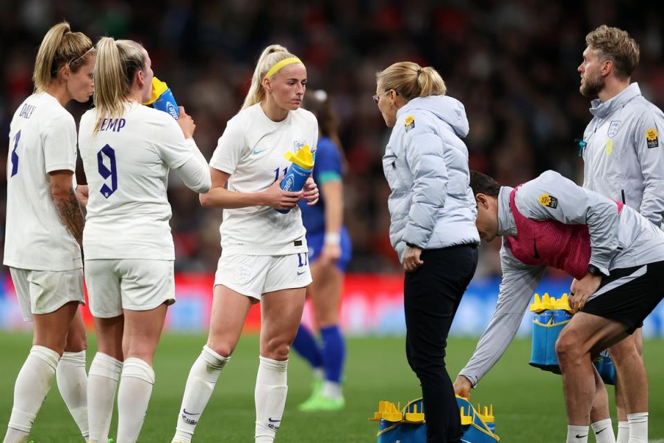 Sarina Wiegman’s side have gone 23 games unbeaten  (The FA via Getty Images)