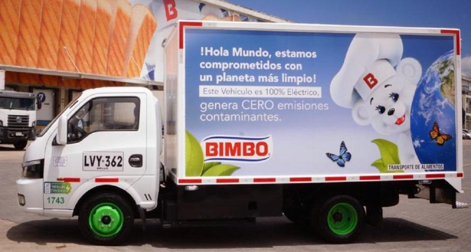 Con 50 vehículos eléctricos nuevos, Bimbo logra que 70% de su flota sea de bajas emisiones. Imagen: Bimbo