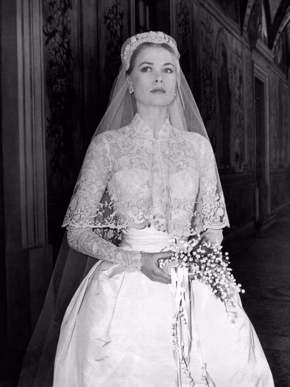 She said she drew inspiration for the design from Grace Kelly. Source: Getty