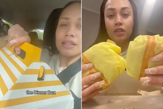 <p>@xolovelei/LIFESTYLOGY /TMX</p> Leiela Kapewa-Latu went viral for showing a $12 McDonald's dinner box