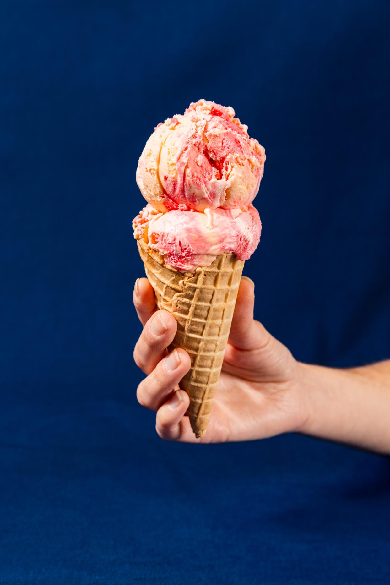 Two fruity ice cream flavors are heading back to freezers near you this summer from Hudsonville Ice Cream.