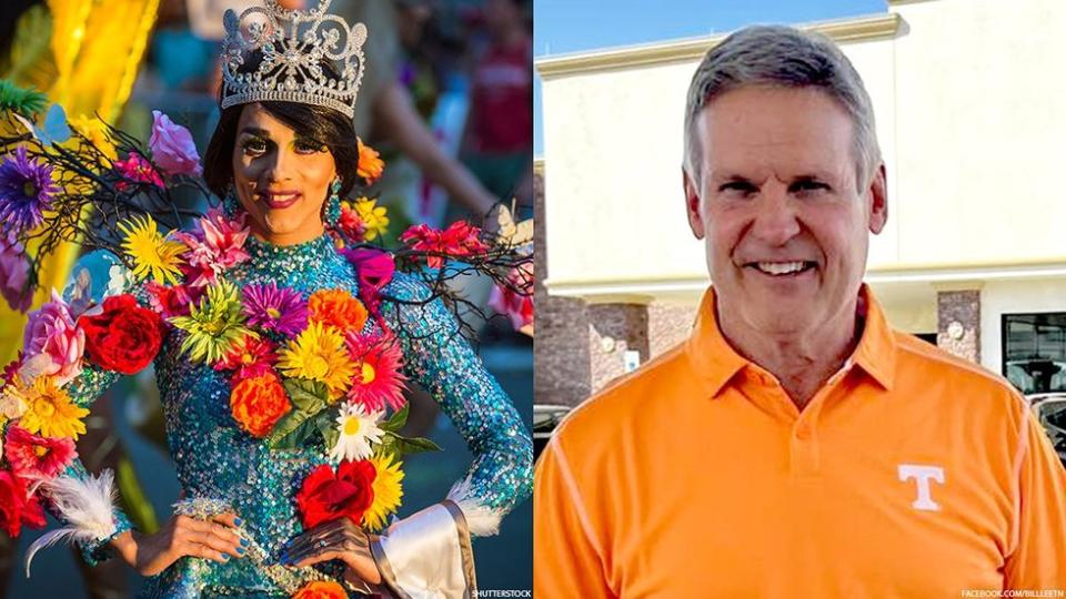 Drag queen and Tennessee Gov. Bill Lee