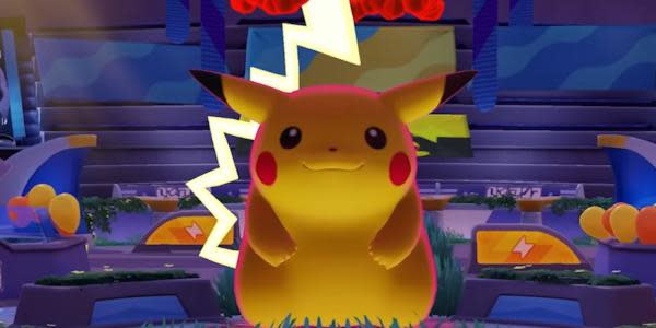 Pikachu gordito celebra el primer aniversario de Pokémon UNITE