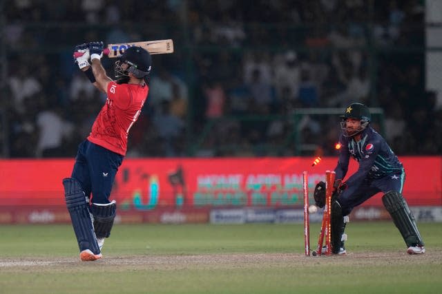 Moeen Ali is bowled 