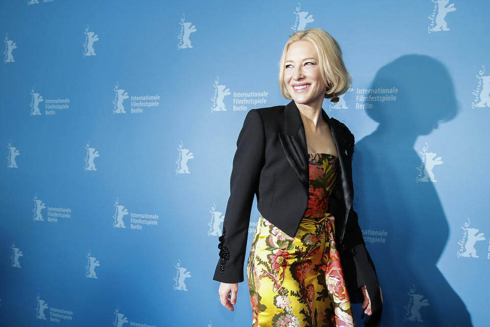 Cate Blanchett arrives for the "Stateless" premiere during the 70th Berlinale International Film Festival Berlin at Zoo Palast on February 26, 2020 in Berlin, Germany. (Photo by Franziska Krug/Getty Images for AUDI AG)