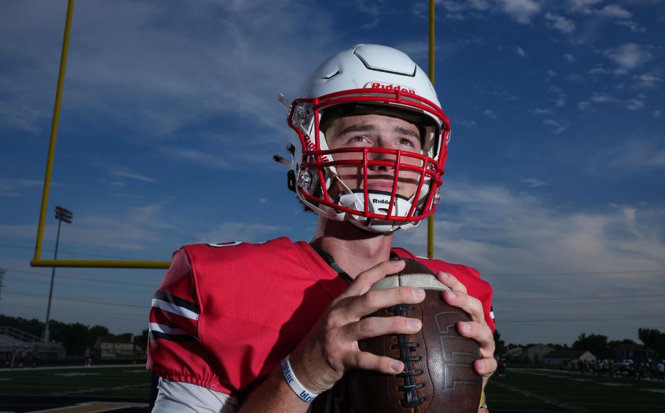 Center Grove's Tyler Cherry poses for a photo Wednesday, July 12, 2023, at Decatur Central High School in Indianapolis.  