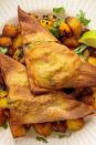 <p>We've used shop-bought pastry because life is too short to make your own filo in our opinion. Serve as snacks if you like, but for a more substantial meal or <a href="https://www.delish.com/uk/cooking/recipes/g37141491/dinner-party-starters/" rel="nofollow noopener" target="_blank" data-ylk="slk:dinner party starter" class="link ">dinner party starter</a>, serve alongside our speedy spicy potatoes.</p><p>Get the <a href="https://www.delish.com/uk/cooking/recipes/a39568102/vegetarian-samosa/" rel="nofollow noopener" target="_blank" data-ylk="slk:Spinach & Feta Samosas With Spicy Potatoes" class="link ">Spinach & Feta Samosas With Spicy Potatoes</a> recipe.</p>