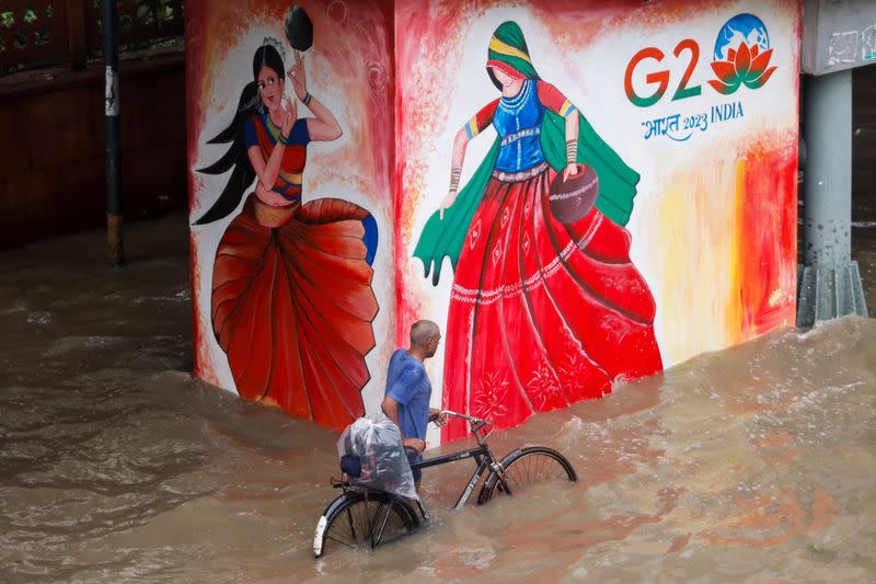 Aftermath of monsoon rains in New Delhi