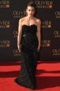 <p>Billie opted for a strapless black gown.<br><i>[Photo: PA]</i> </p>