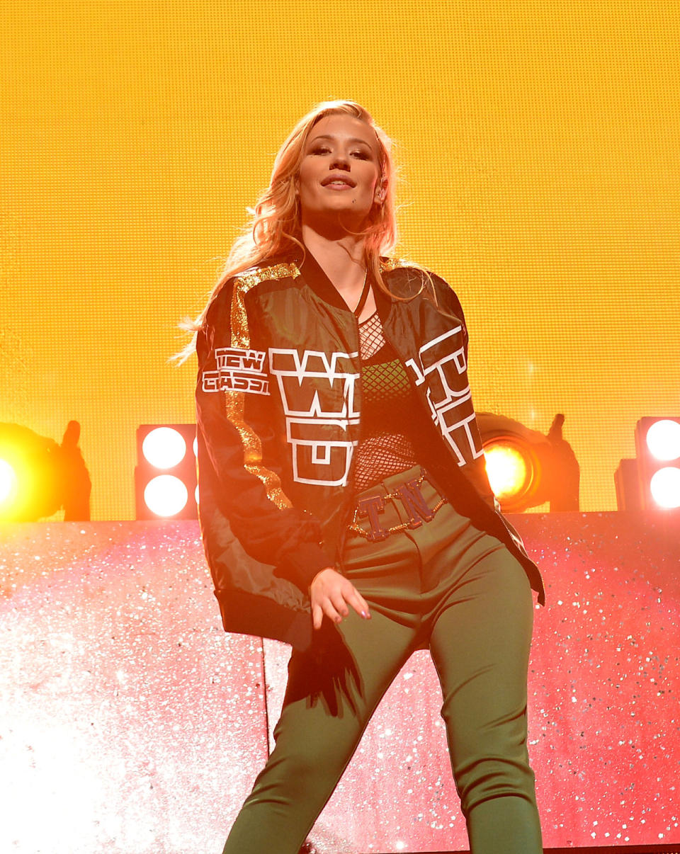 Iggy Azalea performs during Y100’s Jingle Ball 2014 at BB&T Center on December 21, 2014 in Sunrise, Florida.