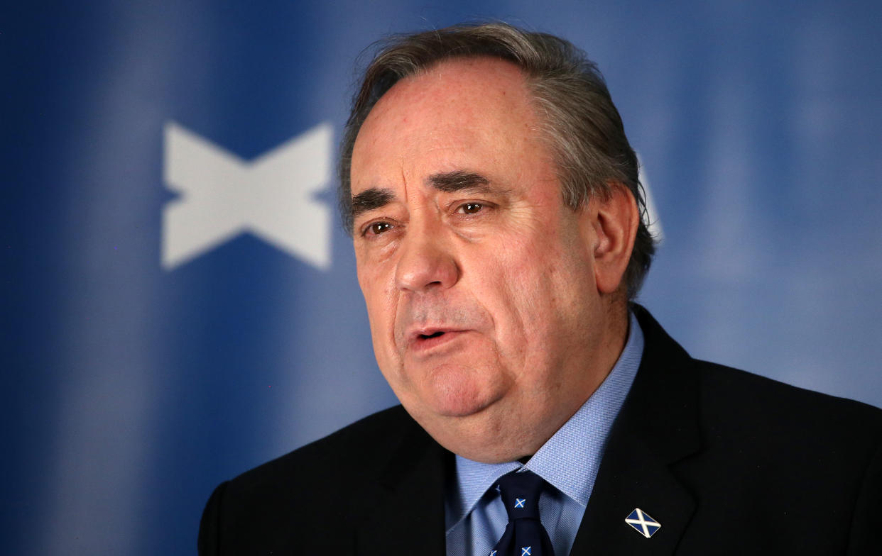 Alex Salmond refused to say if he believes Russia was behind the Salisbury poisonings three years ago (Andrew Milligan/PA)