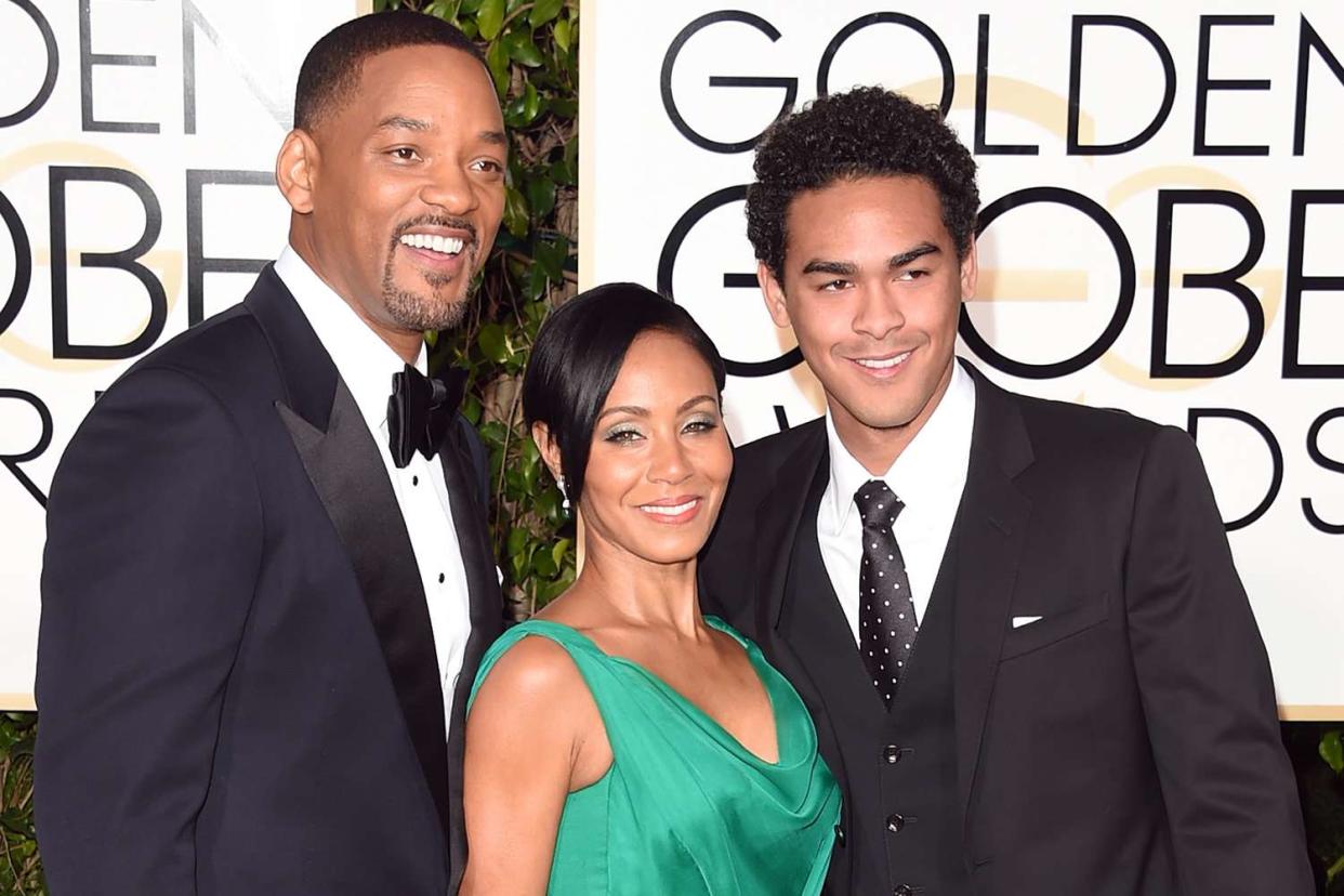 Jada Pinkett Smith (L) and Trey Smith