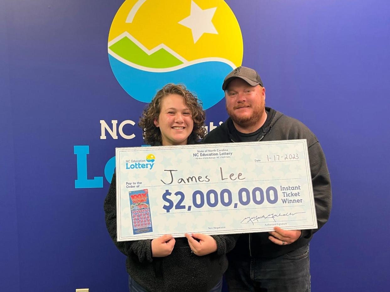 James Lee of Wallace won a $2 million lottery prize this week.