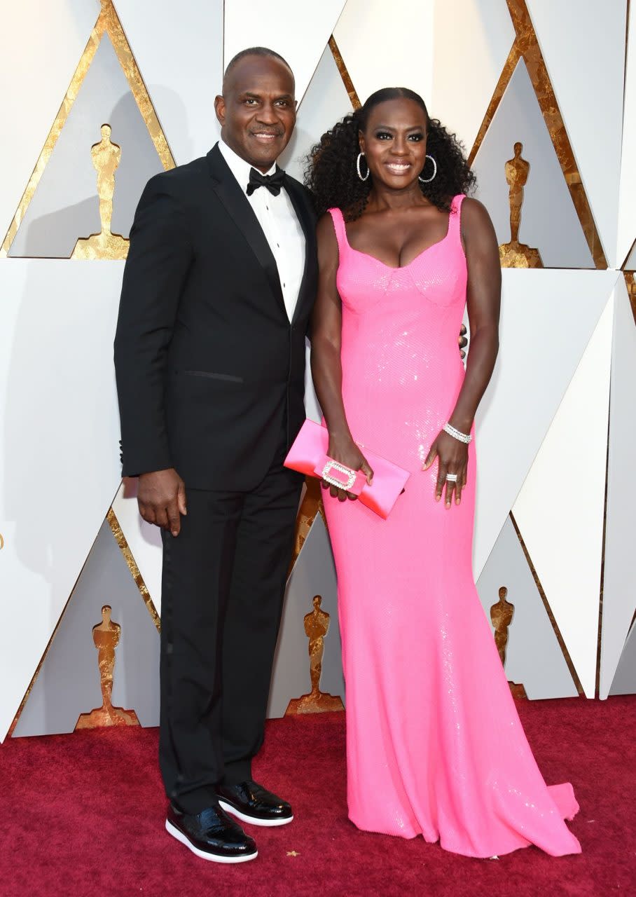 Julius Tennon and Viola Davis, 2018