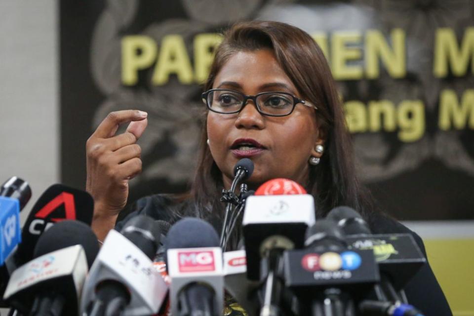 Batu Kawan MP Kasthuriraani Patto said the allocation would see the setting up of Malaysian Internet Crime Against Children in each police contingent with at least one investigating officer instead of the three existing personnel managing reports, vetting and investigations nationwide. — Picture by Yusof Mat Isa