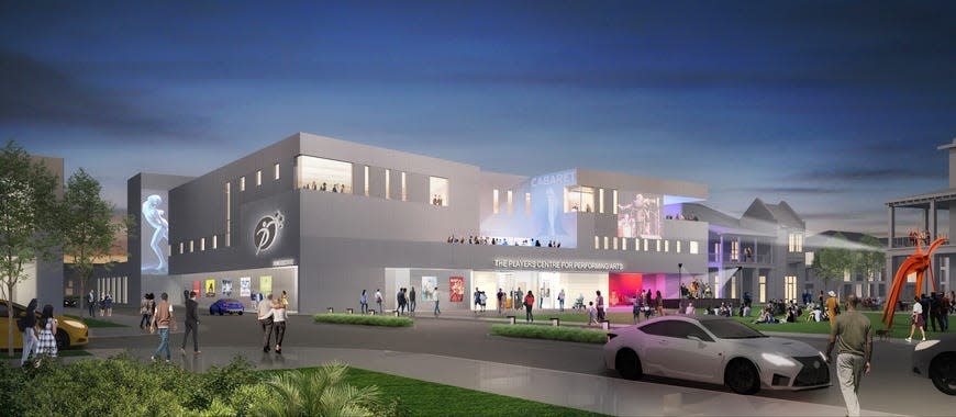 A rendering of The Players Centre for Performing Arts theatre complex, which has now been cancelled.