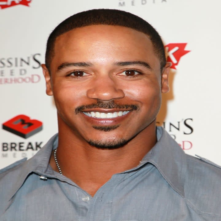 Close-up of Brian J White smiling