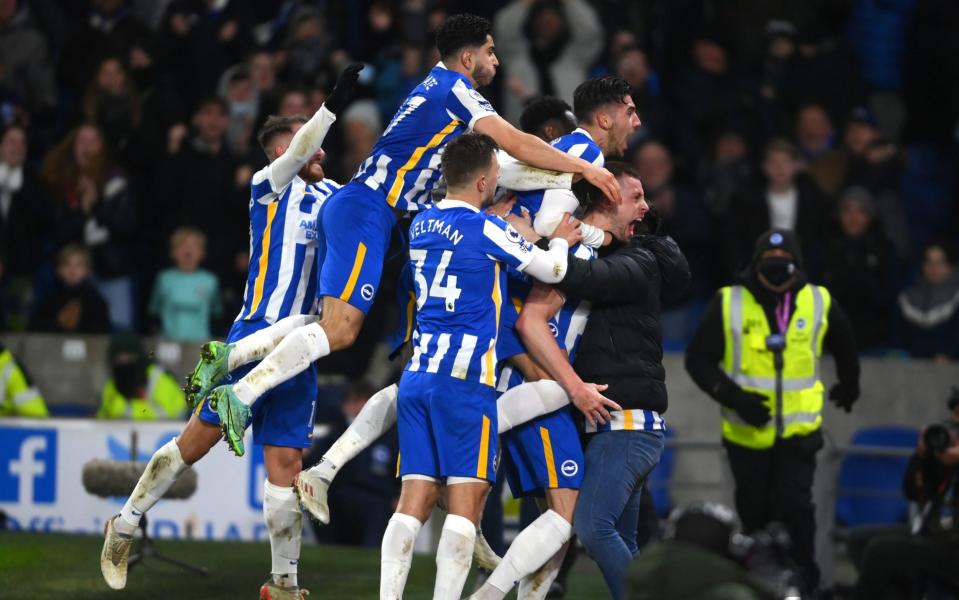 Adam Webster Brighton equaliser  - GETTY IMAGES