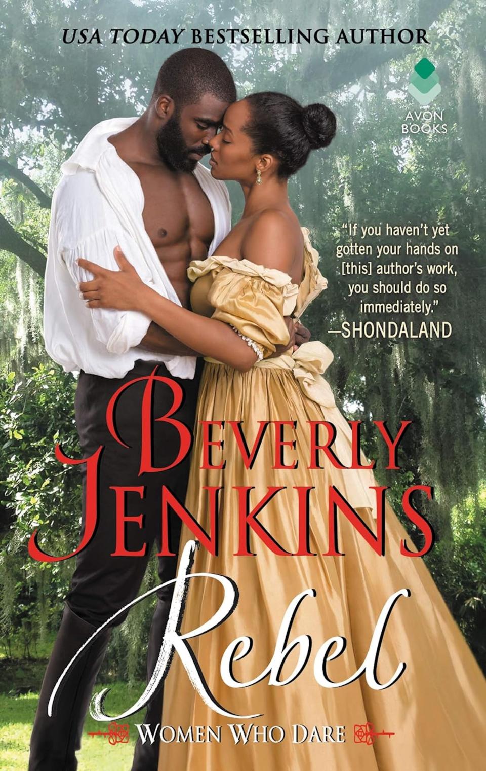 The cover of "Rebel" by Beverly Jenkins.