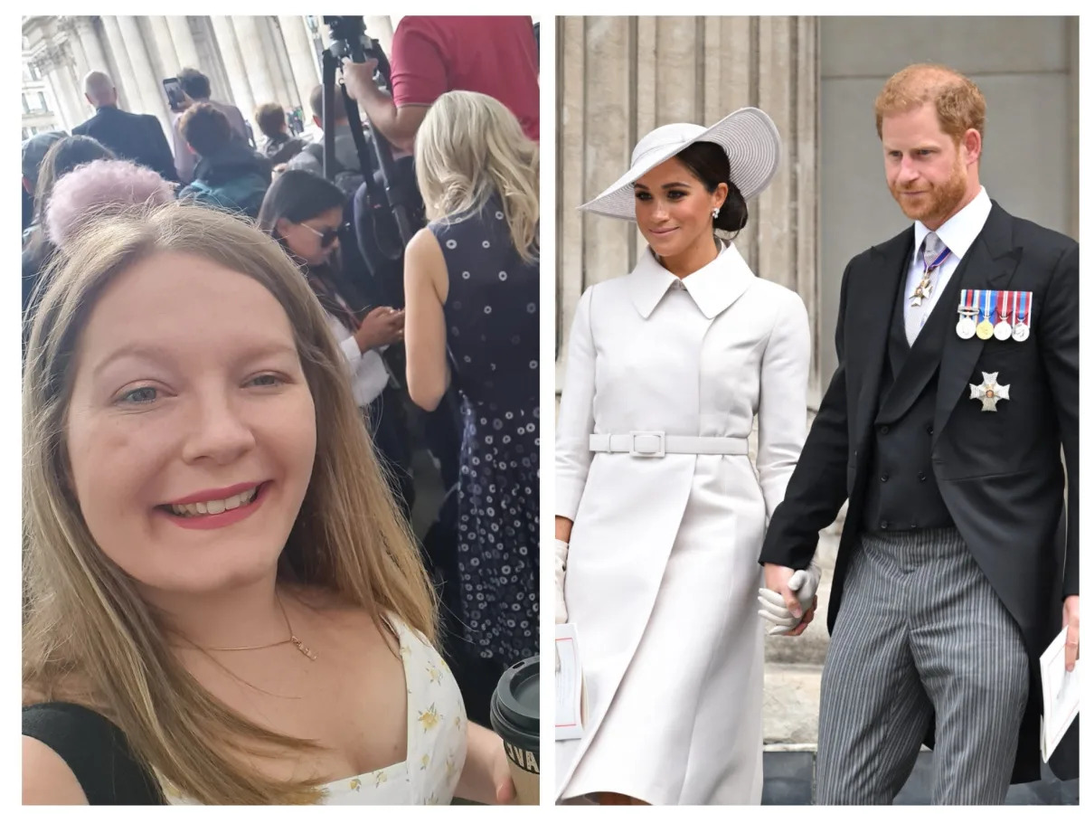 I was feet away from Prince Harry and Meghan Markle at their first joint royal e..