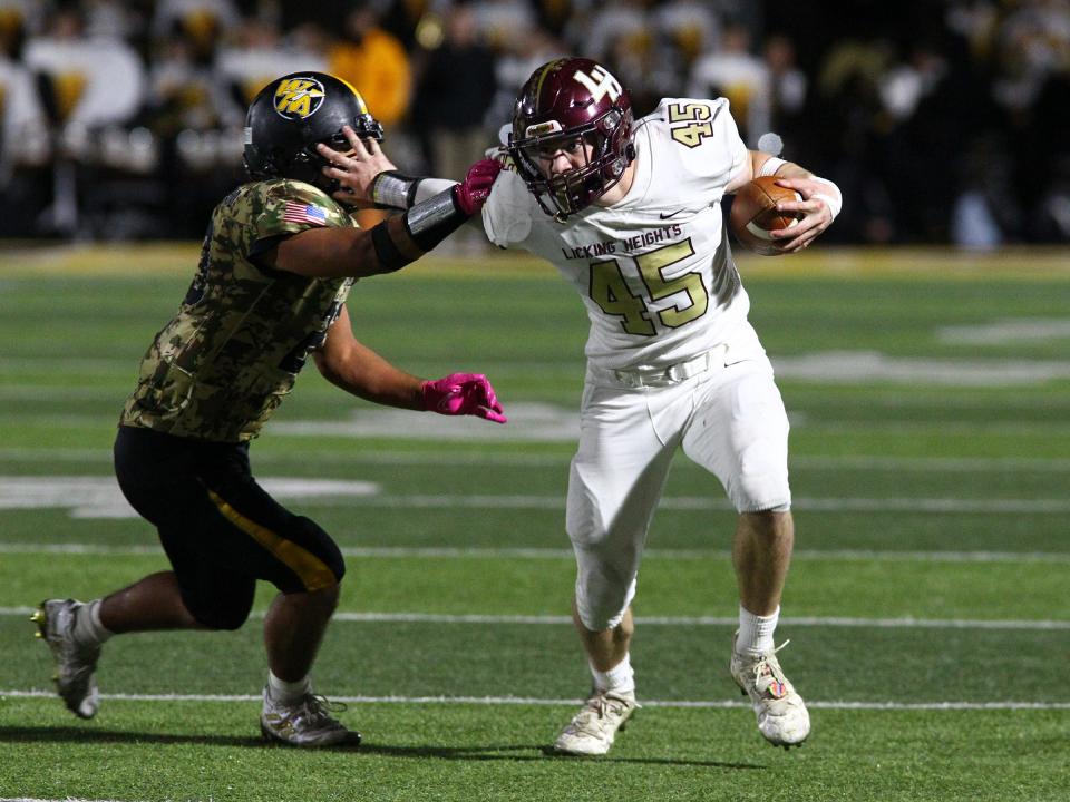 Junior Jake Lopinto is weapon both out of the backfield and in the slot for Licking Heights.