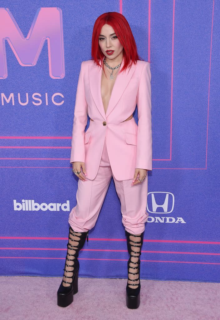 Ava Max arrives at the 2022 Billboard Women in Music Awards at the YouTube Theater at Hollywood Park in Los Angeles on March 2, 2022. - Credit: OConnor / AFF-USA.com / MEGA