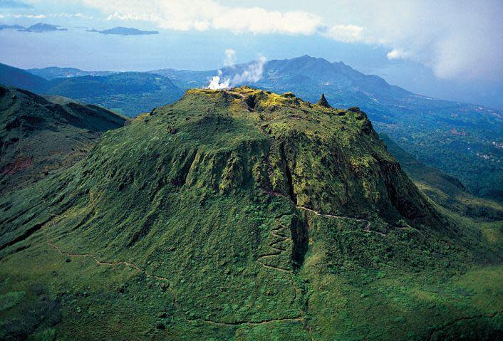 The volcano La Grande Soufrière