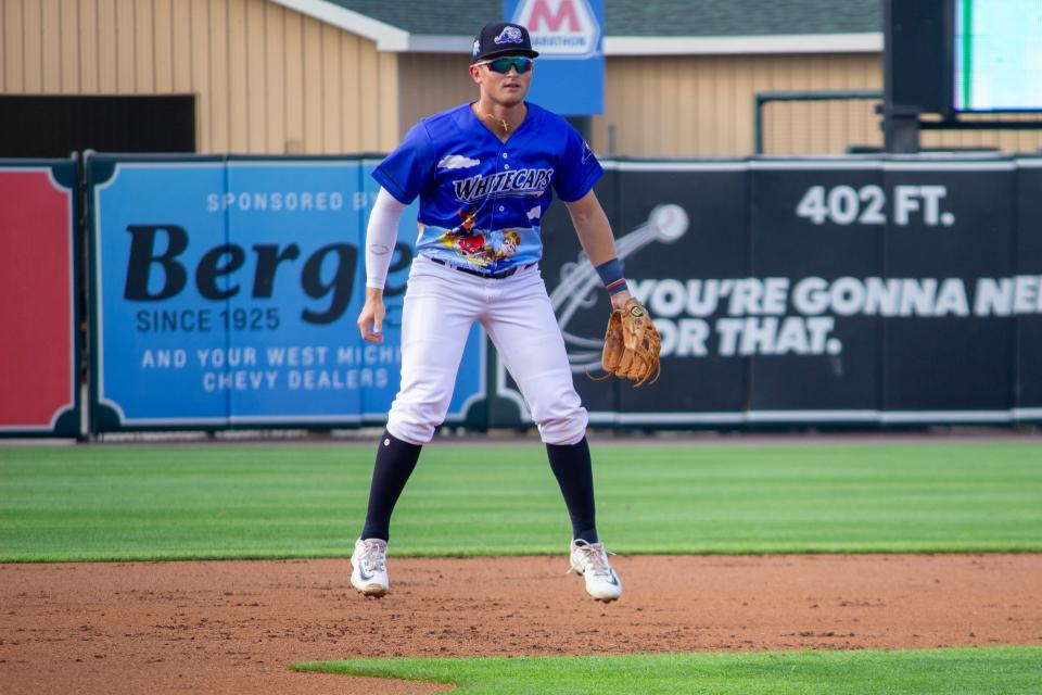 West Michigan Whitecaps infielder Luke Gold