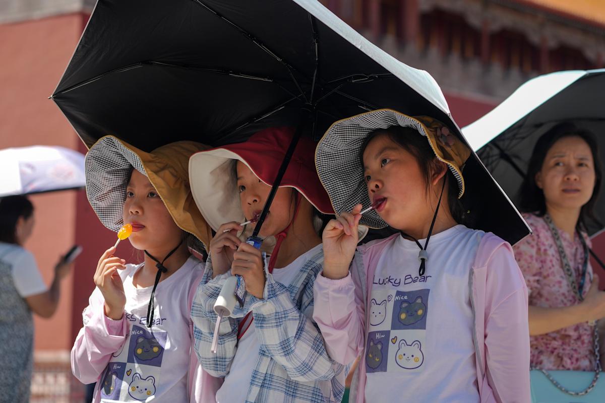 Chinese cities open air raid shelters for heat relief as extreme temperatures lead to deaths