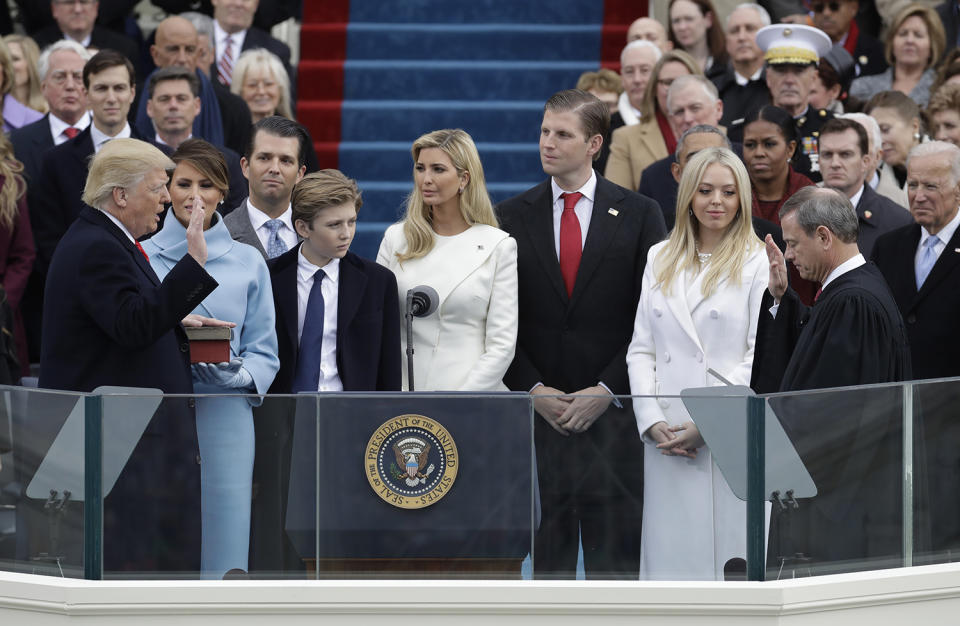 Trump is sworn in