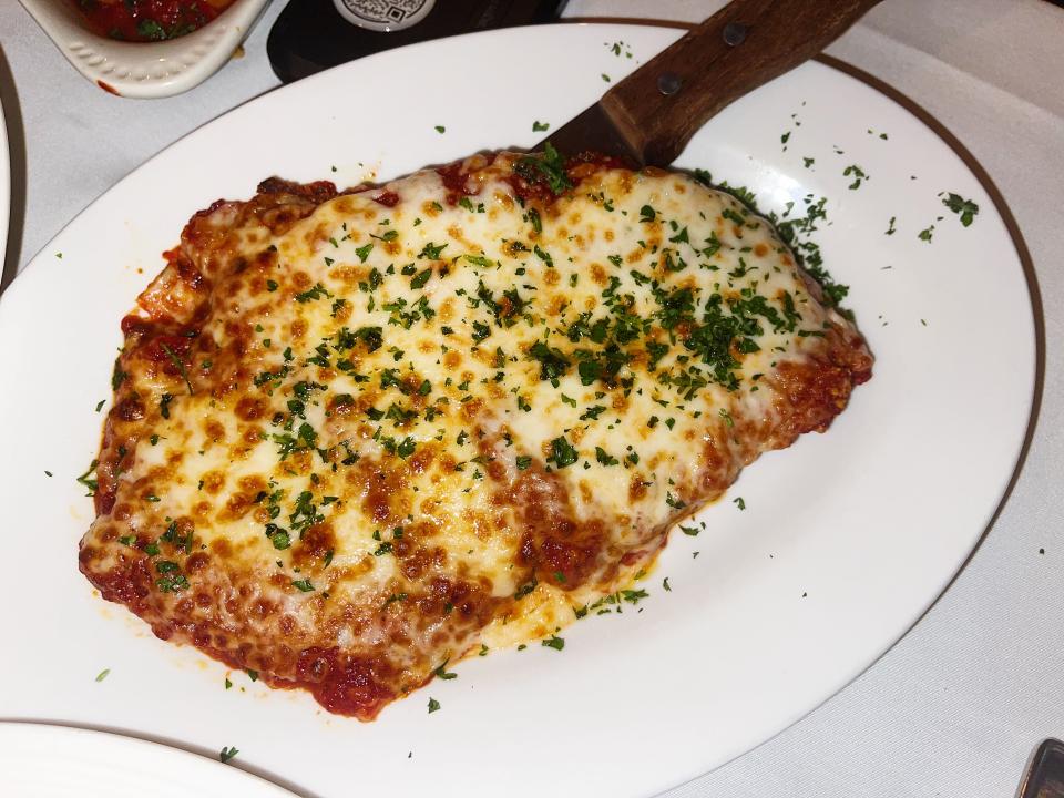 chicken parm at joanne trattoria