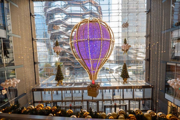 Hudson Yards is a massive mall adjacent to The Vessel. The mall features tons of high-end shops and restaurants. It’s fun to explore anytime of year, but Christmas is especially worth a visit because the mall is decked out with over two million Christmas lights!