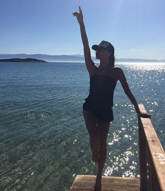 Victoria Beckham on holiday