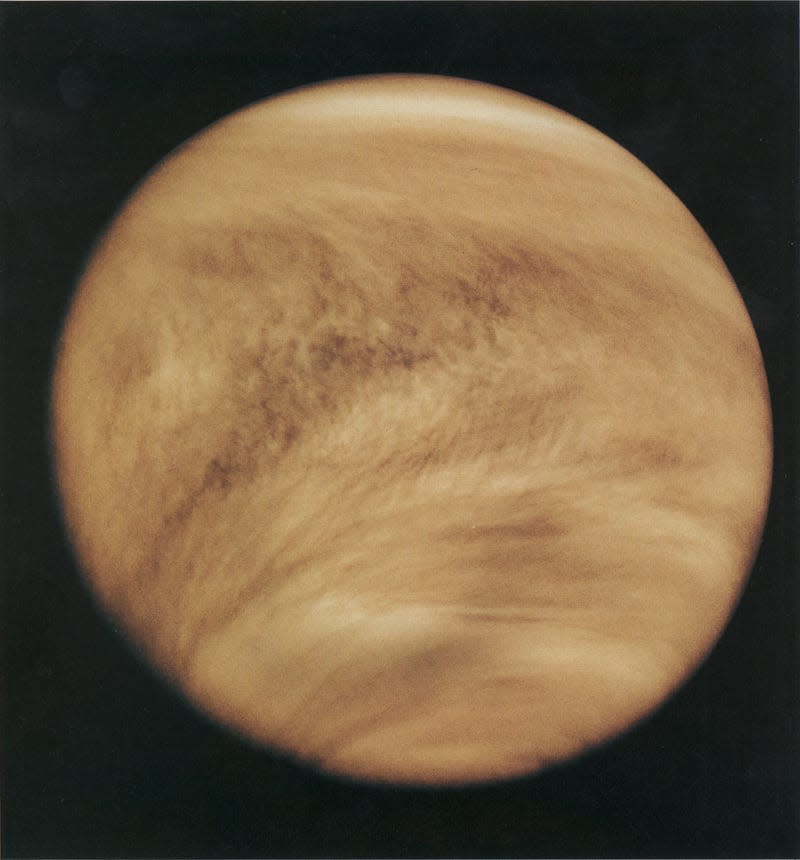 Venus’s clouds seen in ultraviolet by the Pioneer Venus Orbiter in 1979.