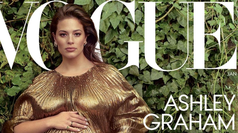 Pregnant Sex Selena Gomez - Ashley Graham Poses Partially Nude for 'Vogue' and Talks Pregnancy Body, Sex  Drive