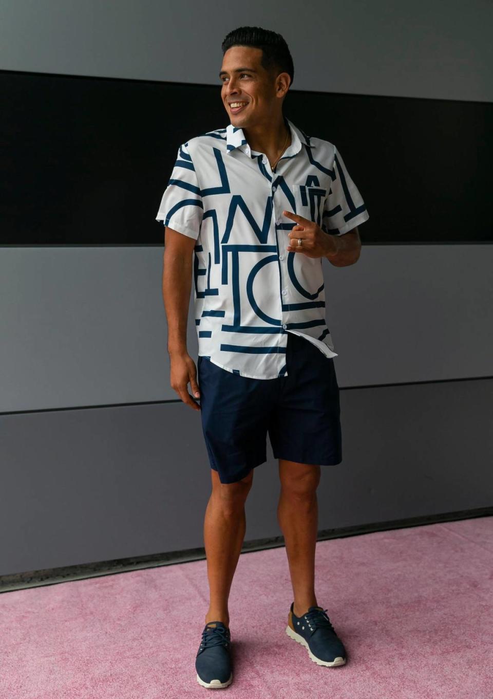 Inter Miami CF midfielder Victor Ulloa (13) is photographed before the start of his MLS soccer match against New York City FC at DRV PNK Stadium on Saturday, Aug. 13, 2022, in Fort Lauderdale, Fla.