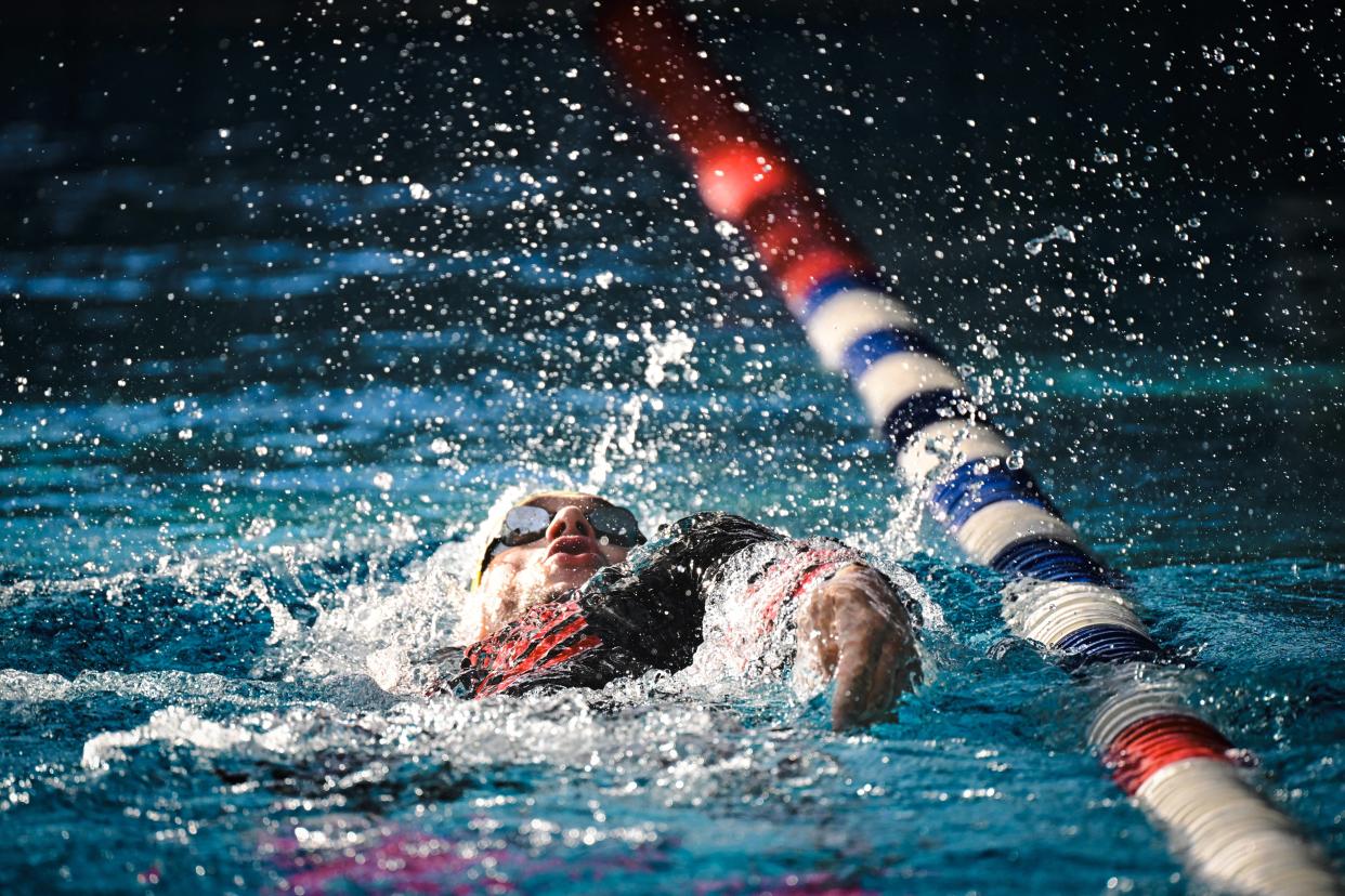 Faute d’être naturalisé, cet espoir de la natation ne représentera pas la France aux JO . Photo d’illustration d’un nageur.