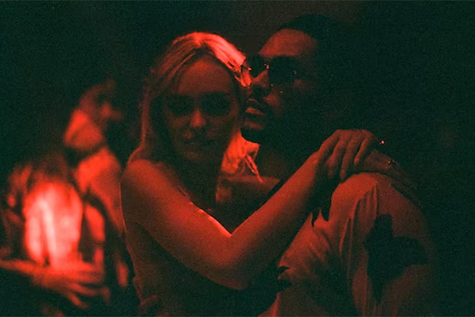Lily-Rose Depp and Abel "The Weeknd" Tesfaye in 'The Idol.' 