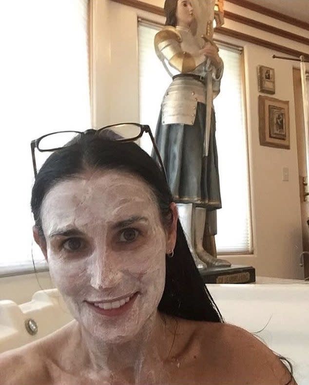 Demi Moore in bath with Joan of Arc