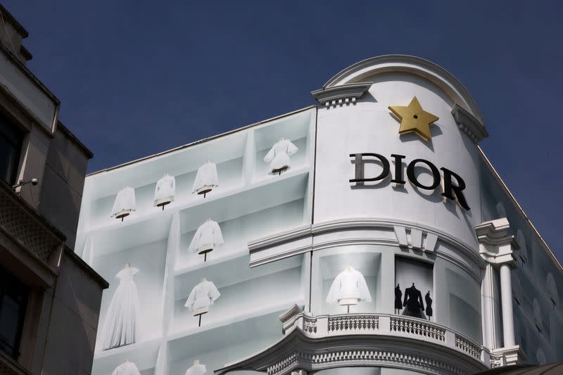 Dior fashion brand store on the Champs-Elysees in Paris