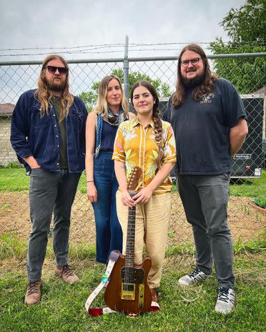 <p>Senora May Instagram</p> Left to right: Kenny Miles, Celia Wright, Senora May and Hayden Miles