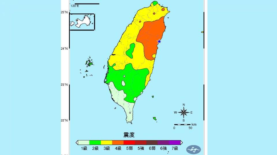 今凌晨6.1強震全台有感　各地降雨機率高防致災暴雨