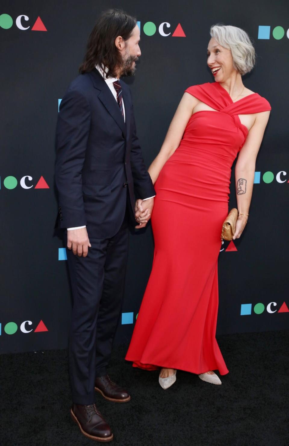 LOS ANGELES, CALIFORNIA - JUNE 04: Keanu Reeves and Alexandra Grant attend the 2022 MOCA Gala at The Geffen Contemporary at MOCA on June 04, 2022 in Los Angeles, California.  (Photo by Robin L. Marshall/Getty Images)