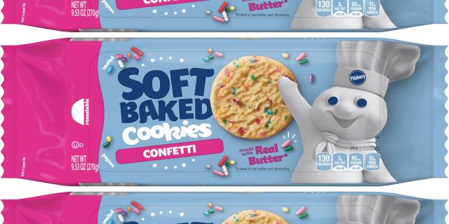 Pillsbury Cookies, Confetti, Soft Baked, Mini, 12 Pack - 12 pack, 1 oz pouches