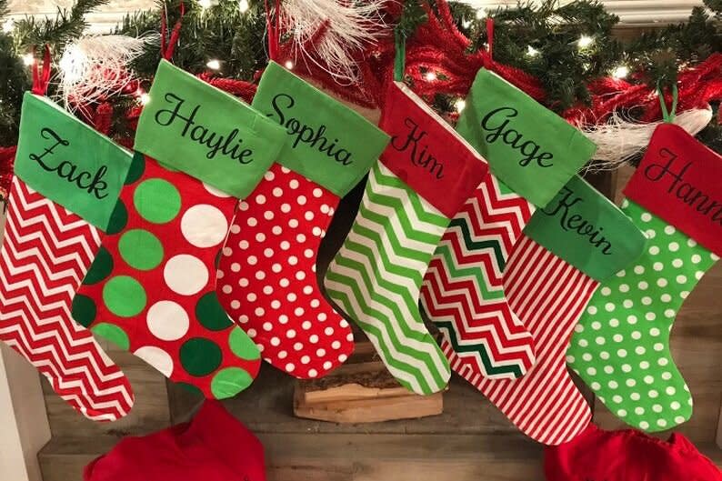Christmas Canvas Stockings