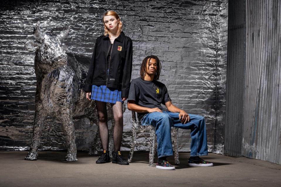 Models pose in DC Shoes’ Andy Warhol “Collisions” campaign. - Credit: Courtesy of DC Shoes