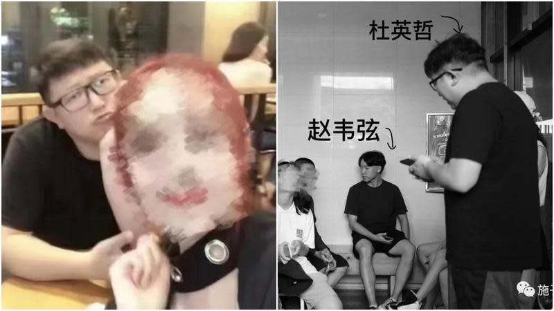 中國北電女大生施子怡實名指控，遭藝考機構「影路站台」校長杜英哲伸魔爪。（翻攝自施子怡微博）