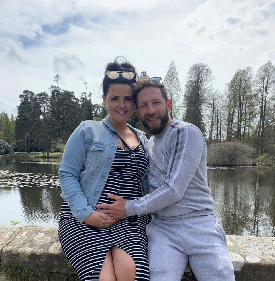 Parents Ant Goodwin, 39, and Chelsea Meredith, 29, did n't expect baby Ryder to be so big. (SWNS)